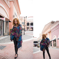 Aztec Style Multifunction Poncho - Festigal