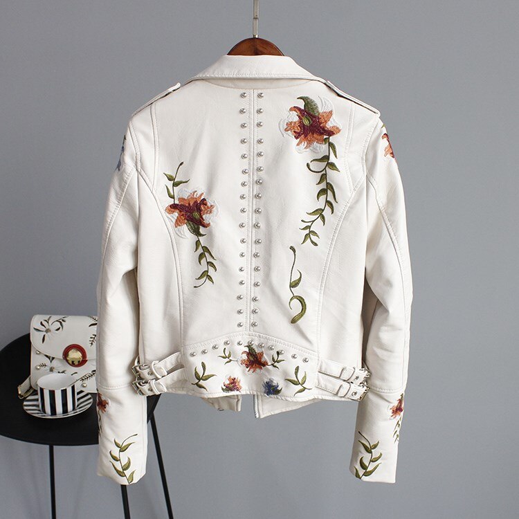 Bikers Jacket with a Floral Twist - Festigal