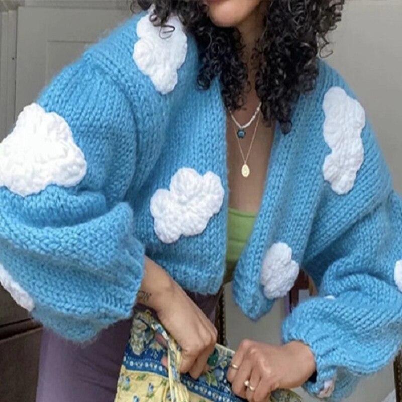 Handmade Cloud Knitted Cardigan - Festigal