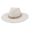 Classic Fedora Hat with gold chain - Festigal