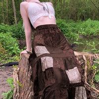 Long Velvet Autumn Skirt - Festigal