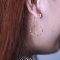 Treble Clef Musical Note Earrings - Festigal