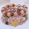 4 Heart Charm Beads Bracelets - Festigal