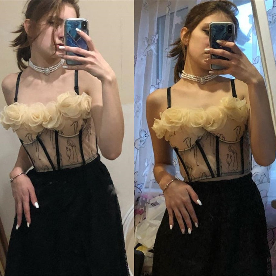 3D Rose Petal Corset - Festigal