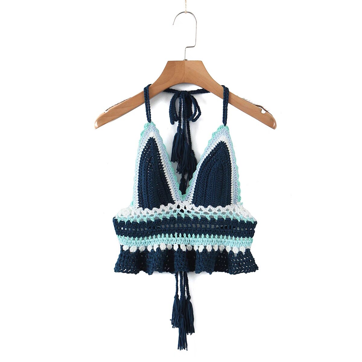 Blue for You Crochet Top and Skirt - Festigal