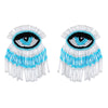 Evil Eye Beaded Tassel Earrings - Festigal