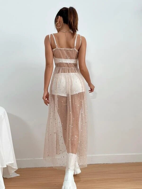 Transparent Mesh Dress - Festigal