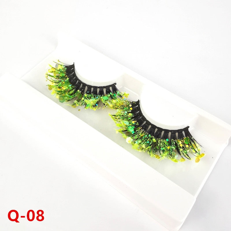 Luminous Sequin False Eye Lashes - Festigal