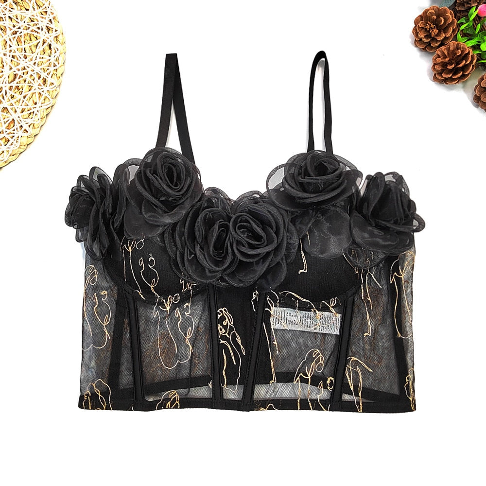 3D Rose Petal Corset - Festigal