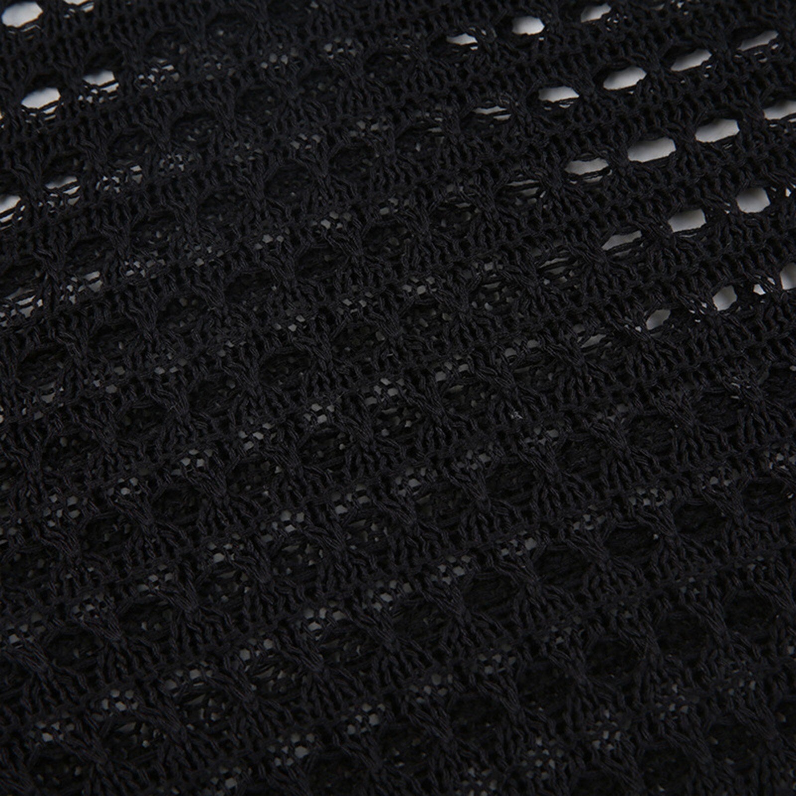 Hollowed Out Fishnet Mesh Knitted Top - Festigal