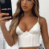 Clubwear Plunge Corset Style Top - Festigal