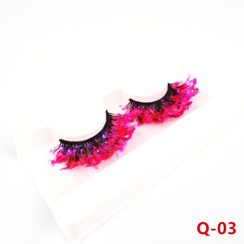 Luminous Sequin False Eye Lashes - Festigal