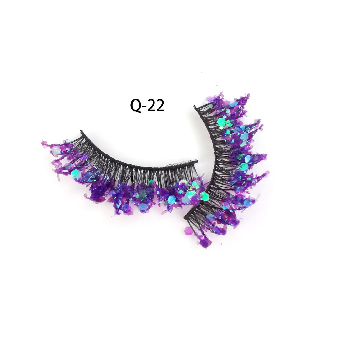 Luminous Sequin False Eye Lashes - Festigal