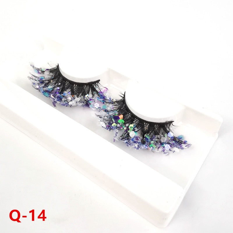 Luminous Sequin False Eye Lashes - Festigal