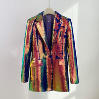 Holographic Sequin Blazer - Festigal