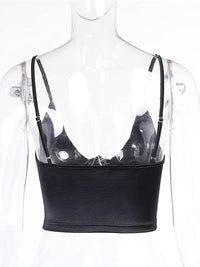 Clubwear Plunge Corset Style Top - Festigal