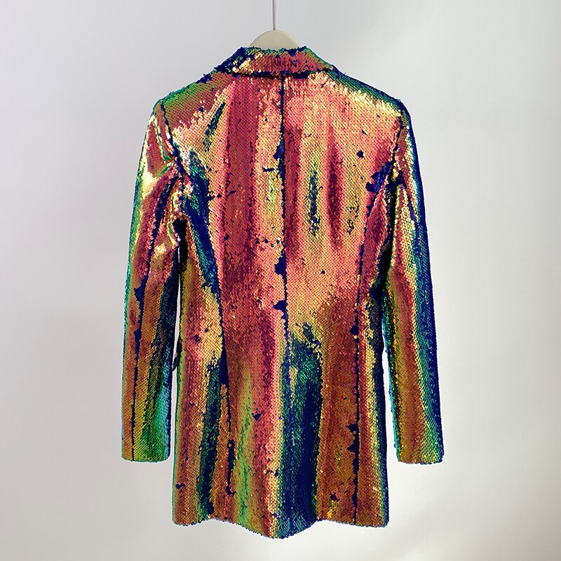 Holographic Sequin Blazer - Festigal
