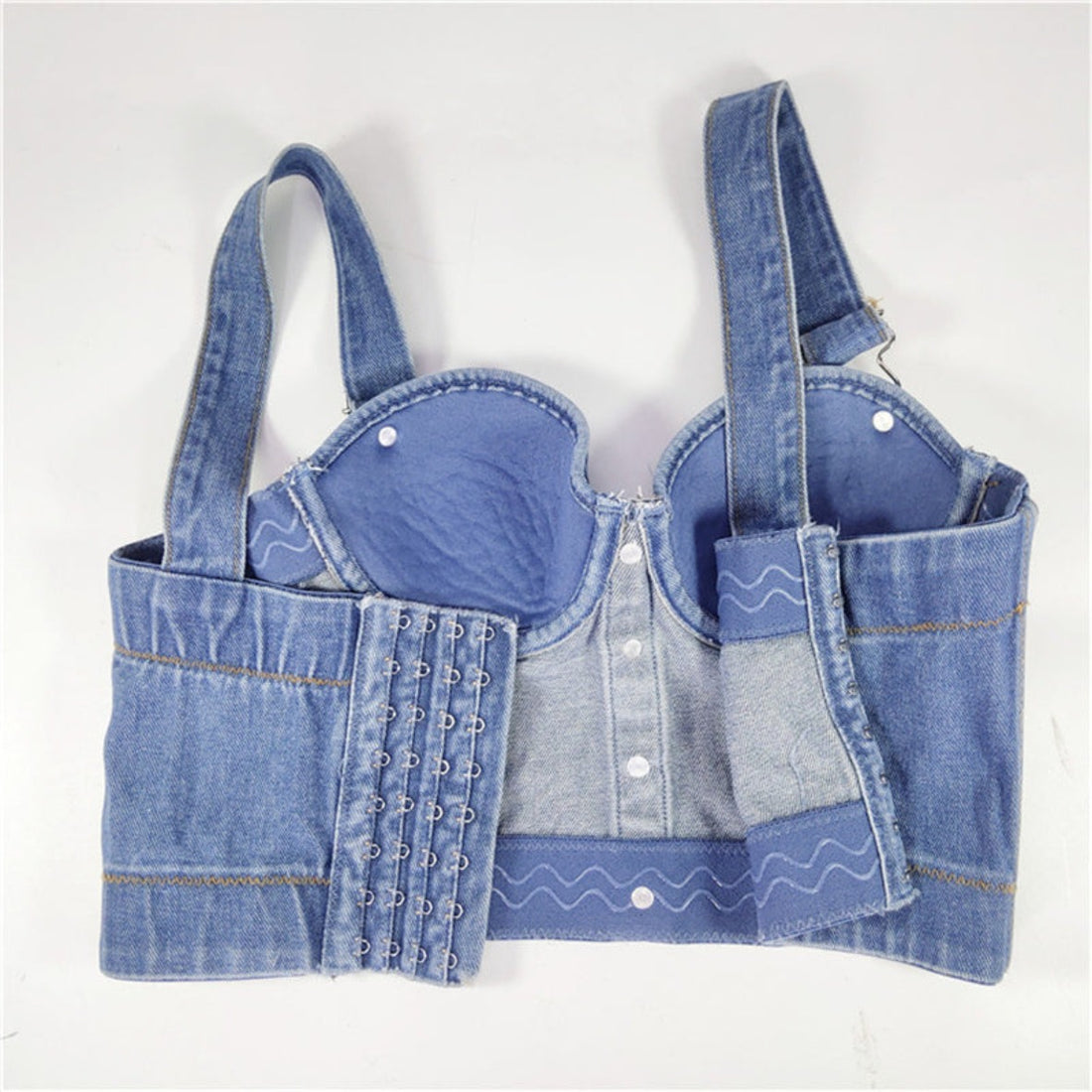 All Denim Cami Corset Top - Festigal