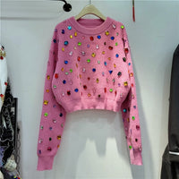 Bejewelled Crop Jumper - Festigal
