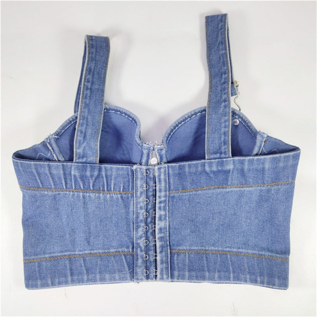 All Denim Cami Corset Top - Festigal