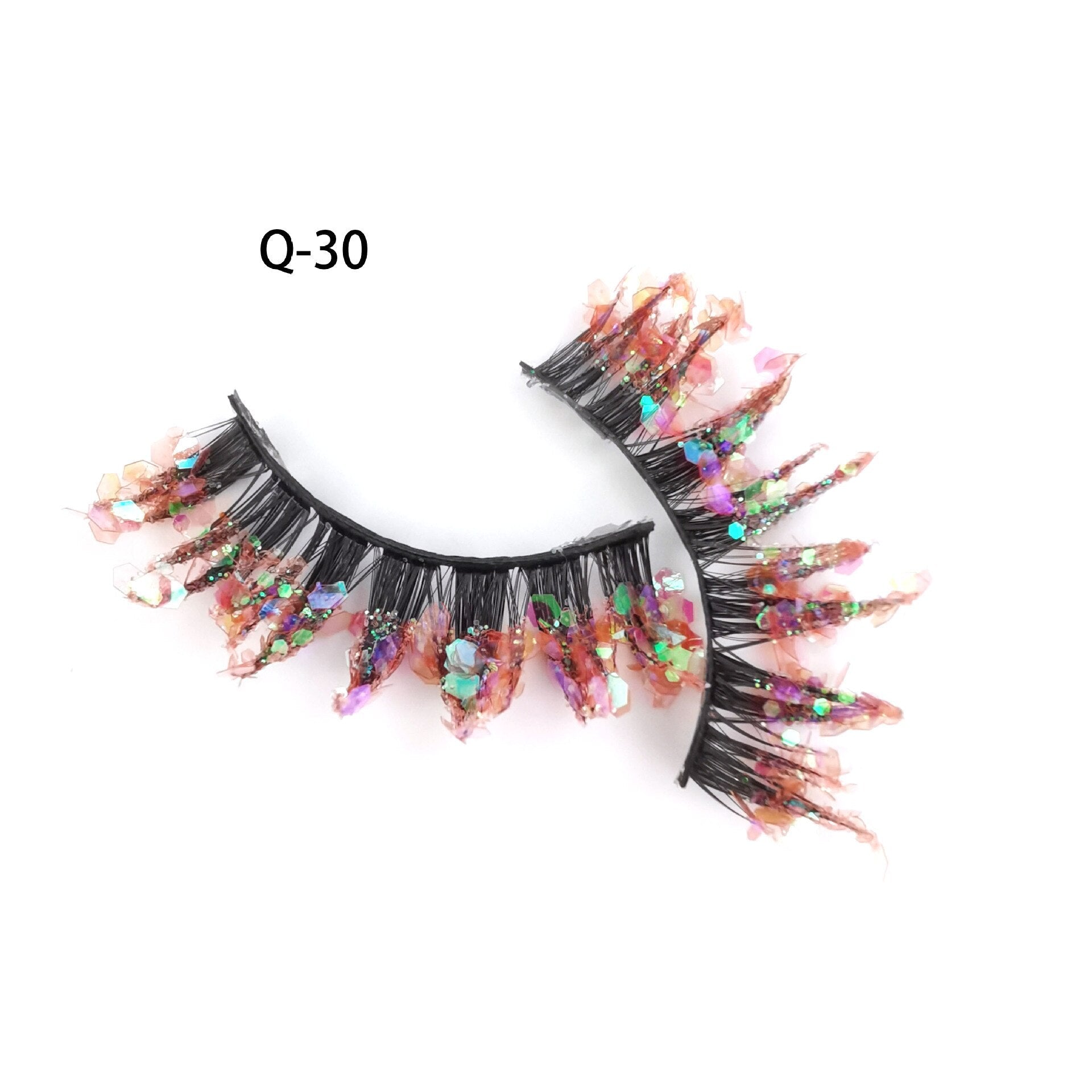 Luminous Sequin False Eye Lashes - Festigal