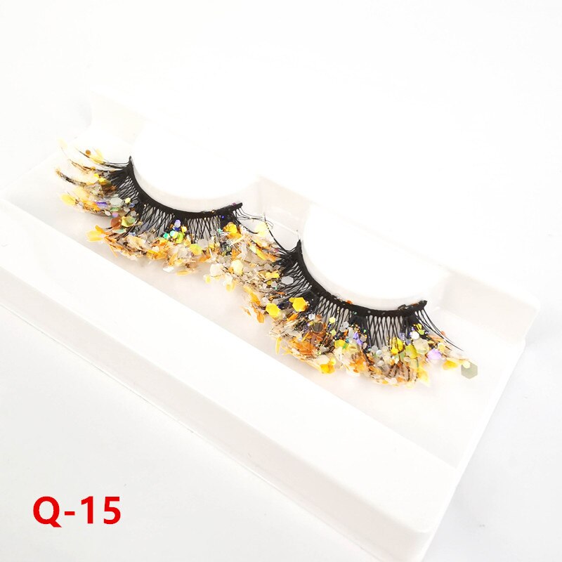 Luminous Sequin False Eye Lashes - Festigal