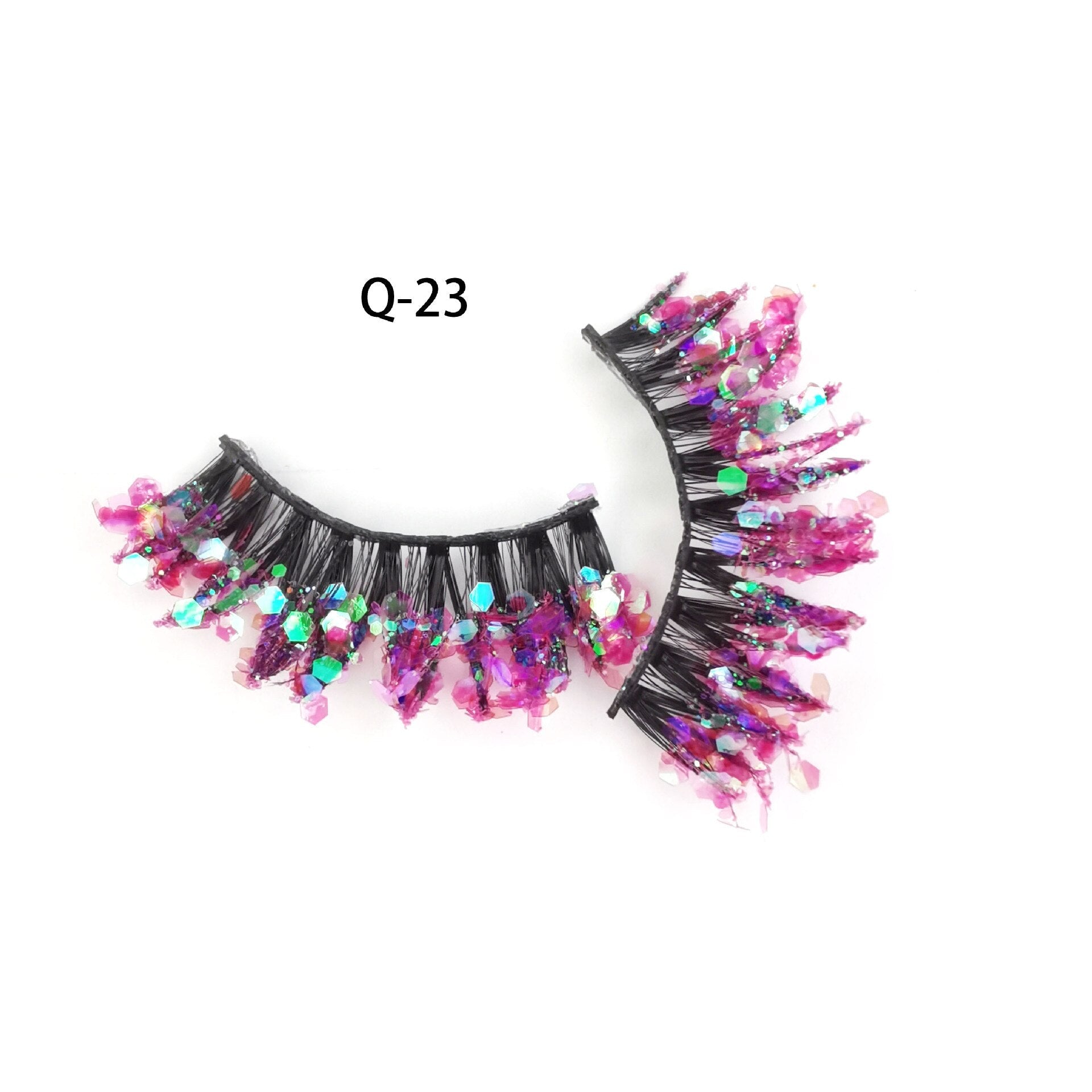 Luminous Sequin False Eye Lashes - Festigal