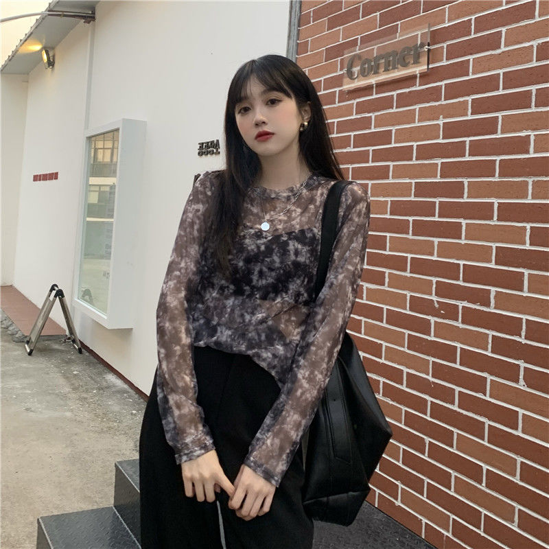 Long Sleeved Light Layer Mesh Top - Festigal