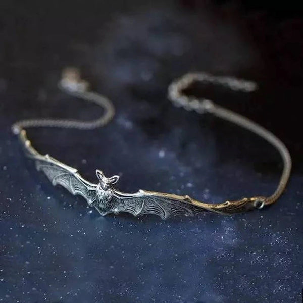 Bat Choker Pendant Necklace - Festigal