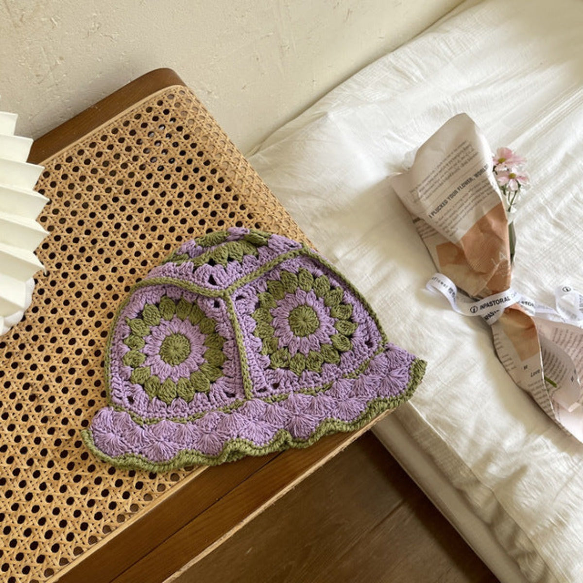 Crochet Flower Bucket Hat - Festigal