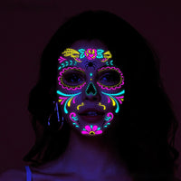 Day of The Dead Glow In The Dark Face Stickers - Festigal