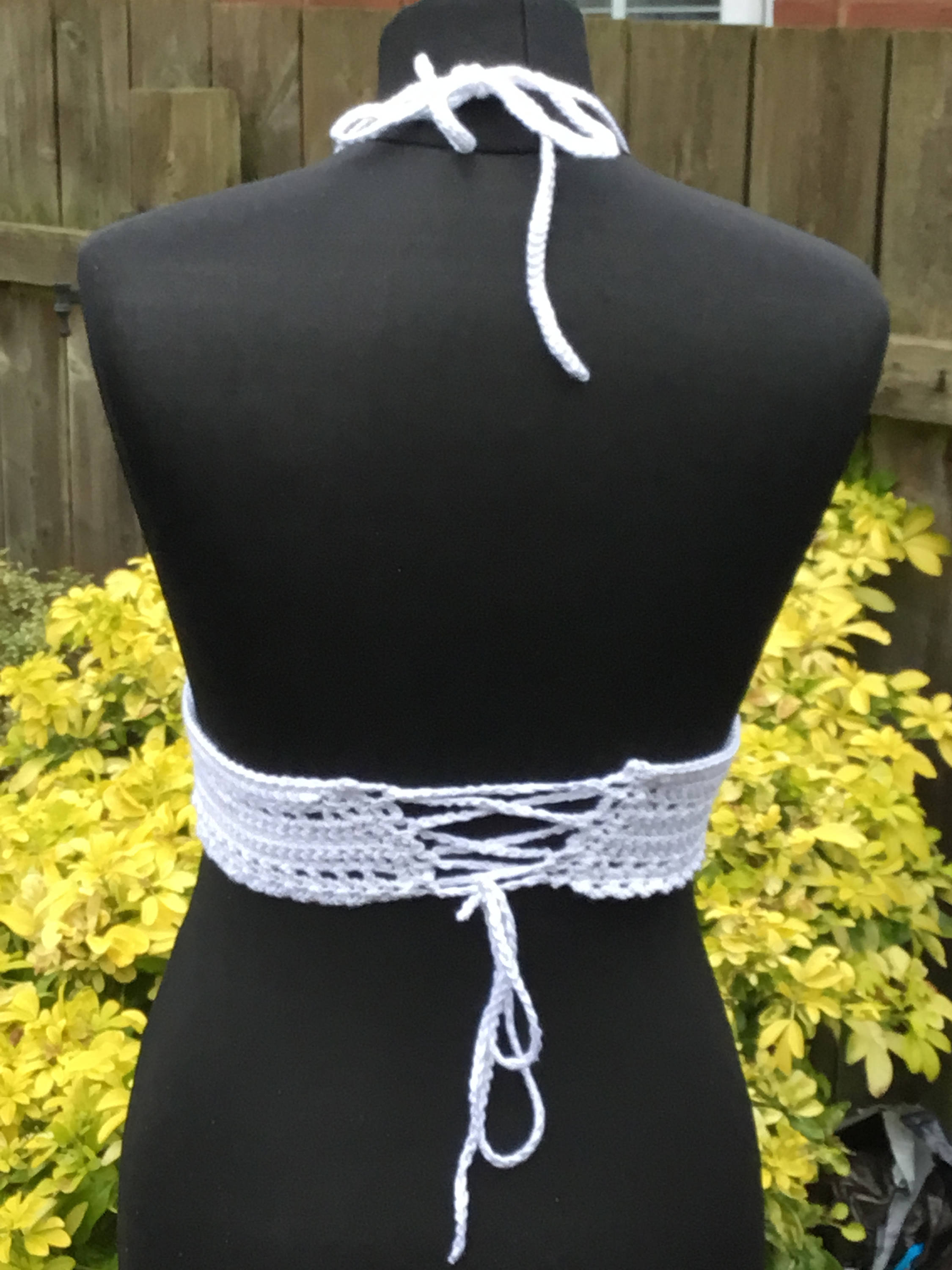 Handmade Crochet Bralette Halter Top - Festigal