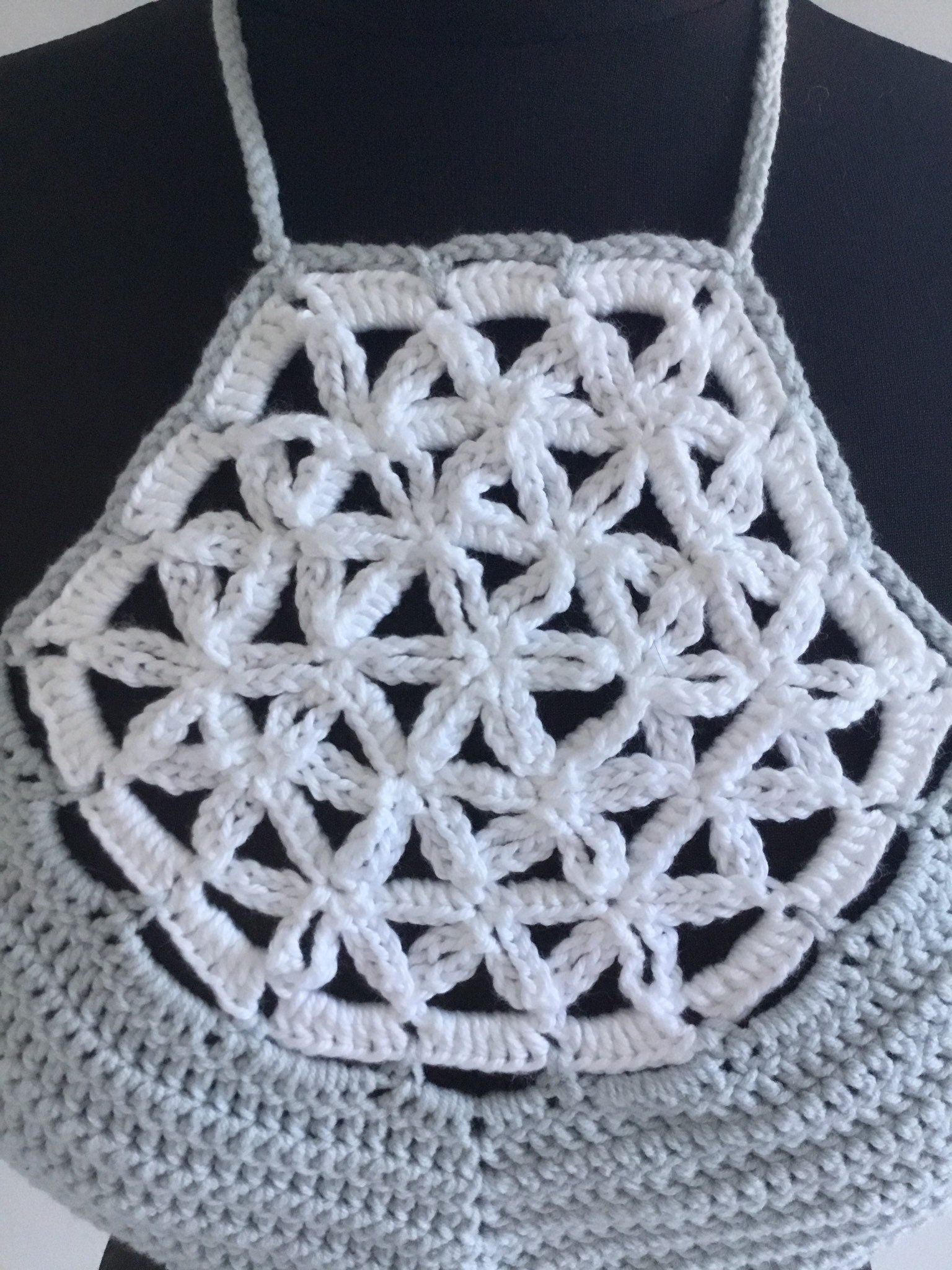 Crochet Festival Halter Top - Handmade - Festigal