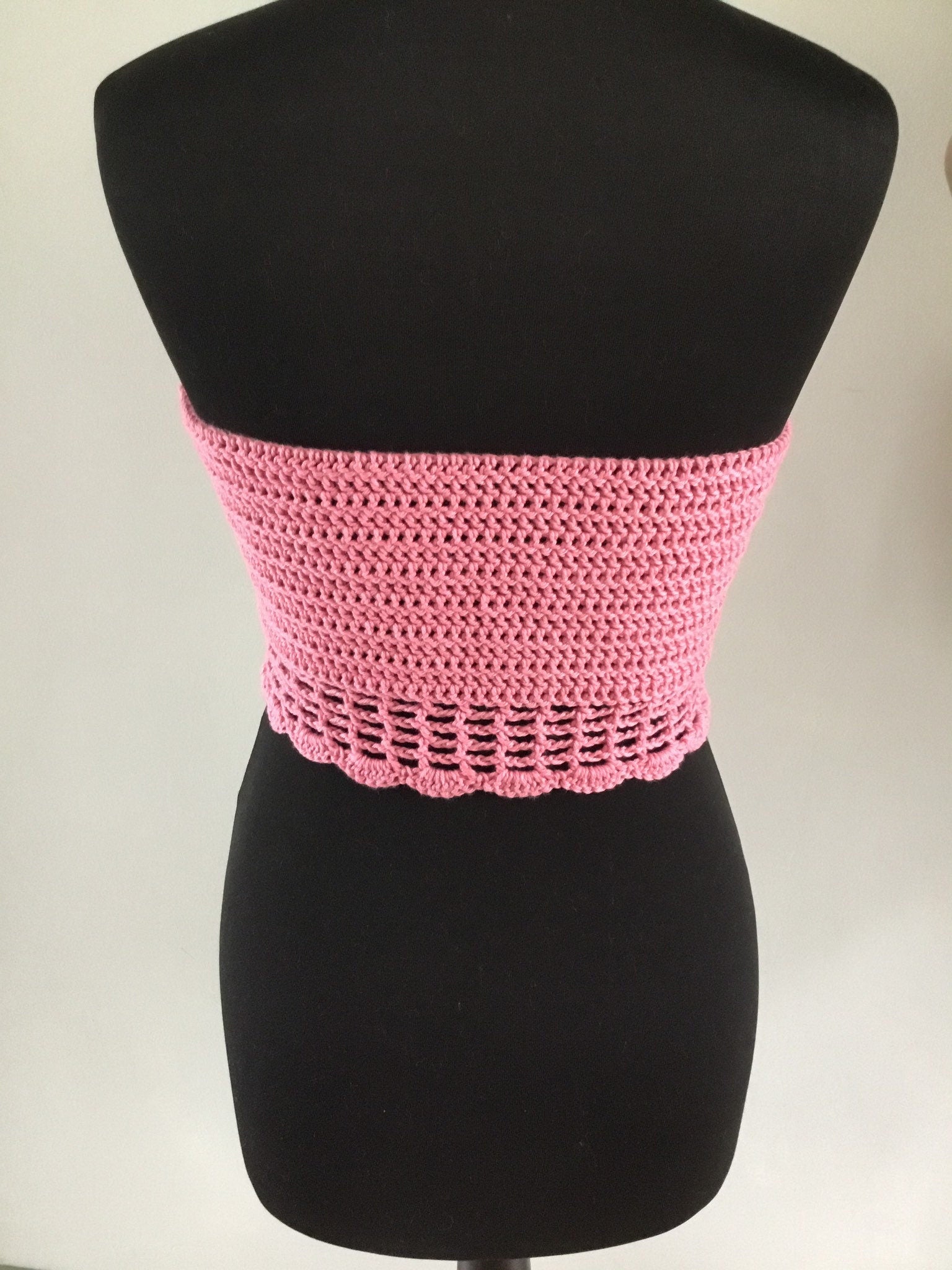 Crochet Crop Top Basque design - Festigal