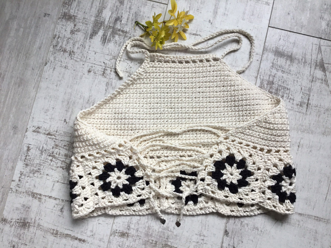 Granny Square Festival Halter Top - Festigal