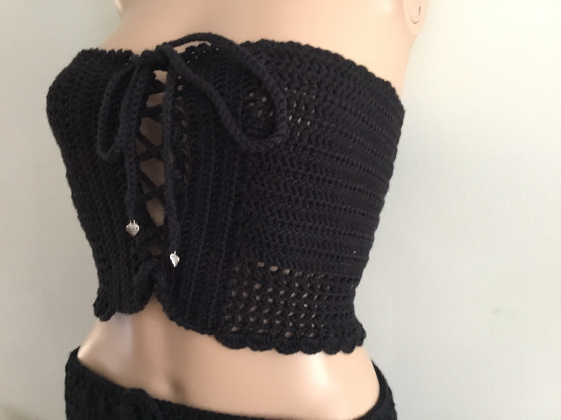 Basque Style Handmade Crochet Tube Top - Festigal