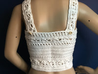 Handmade Crop Tube Top Front Tie Adjustable Removable Straps - Festigal