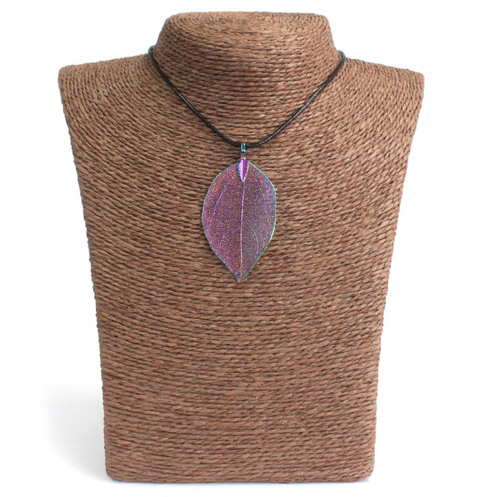 Bravery Leaf Necklace - Gold or Silver - Festigal