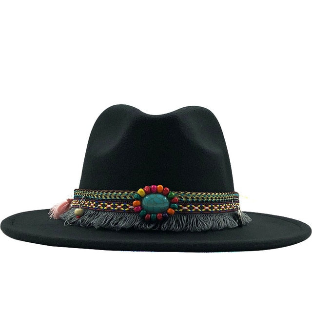 Wide Brim Fedora Hat - Festigal