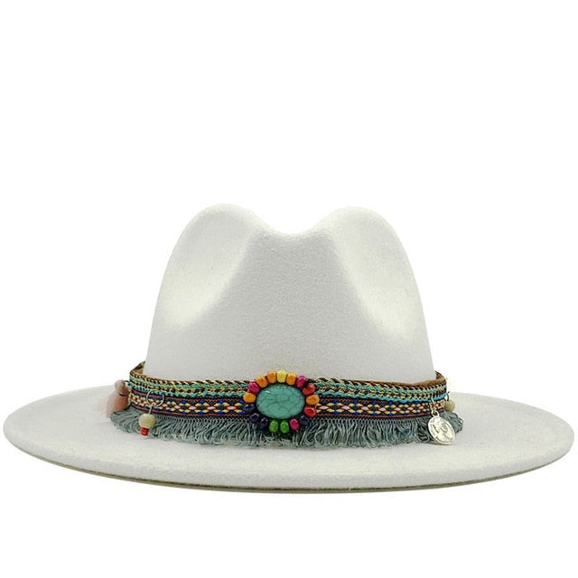 Wide Brim Fedora Hat - Festigal
