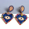 Glitter Heart Eye Earrings - Festigal