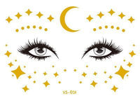 Gold and Silver Tattoo Makeup Stickers - Festigal