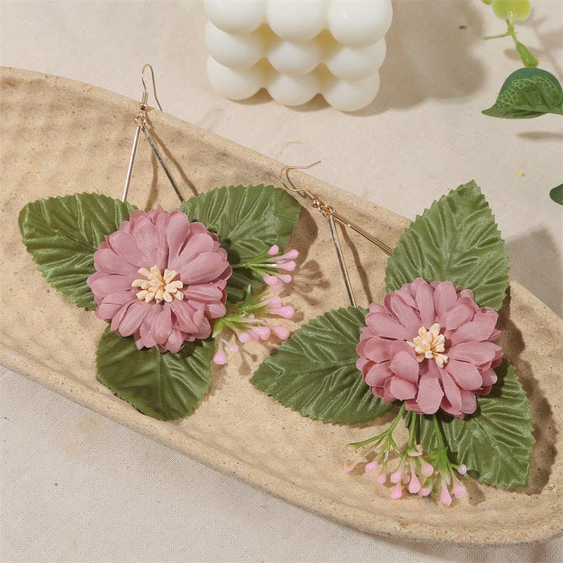Bohemian Statement Flower Earrings - Festigal