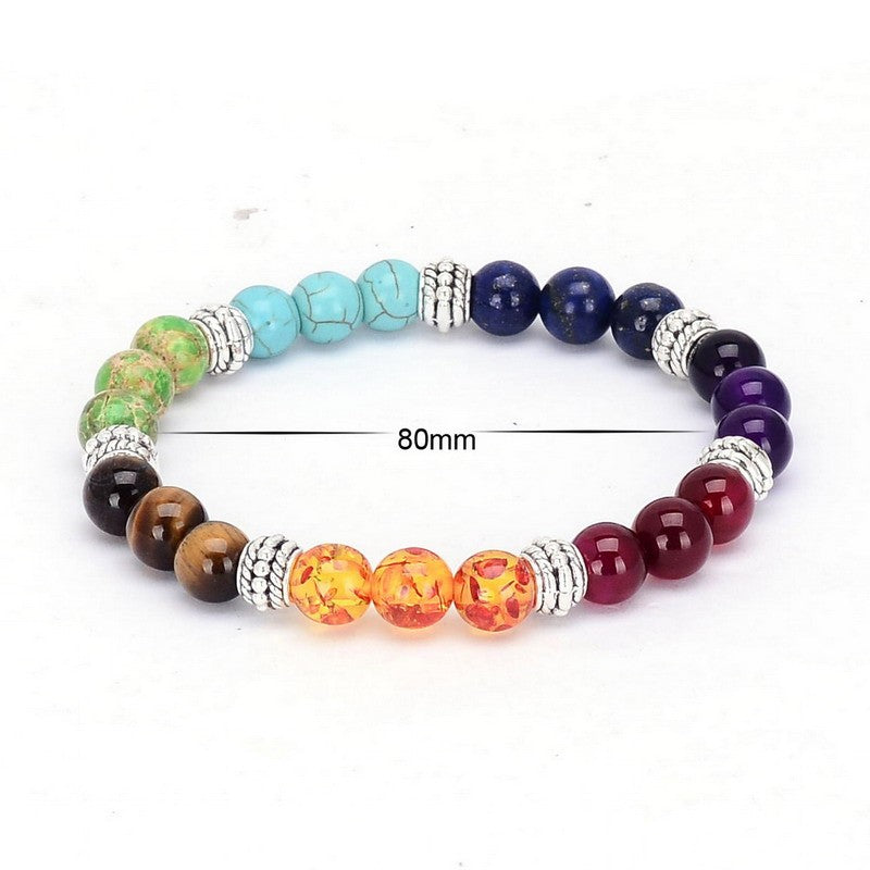 7 Chakra Crystal Natural Stone Bracelet - Festigal