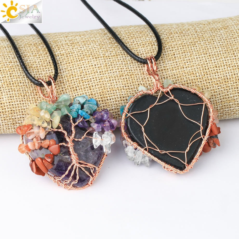 Tree Of Life Stone Necklace - Festigal