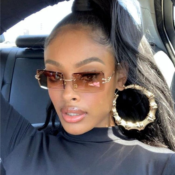 Fashion Vintage Rimless Sunglasses UV400 - Festigal
