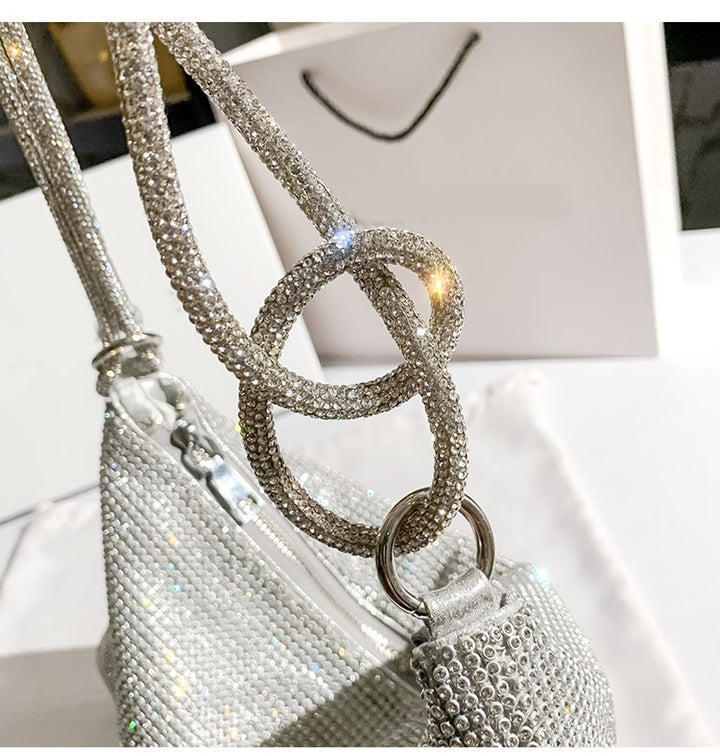 Sparkling Silver Clutch Bag - Festigal