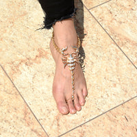 Rhinestone Scorpion Anklet - Festigal