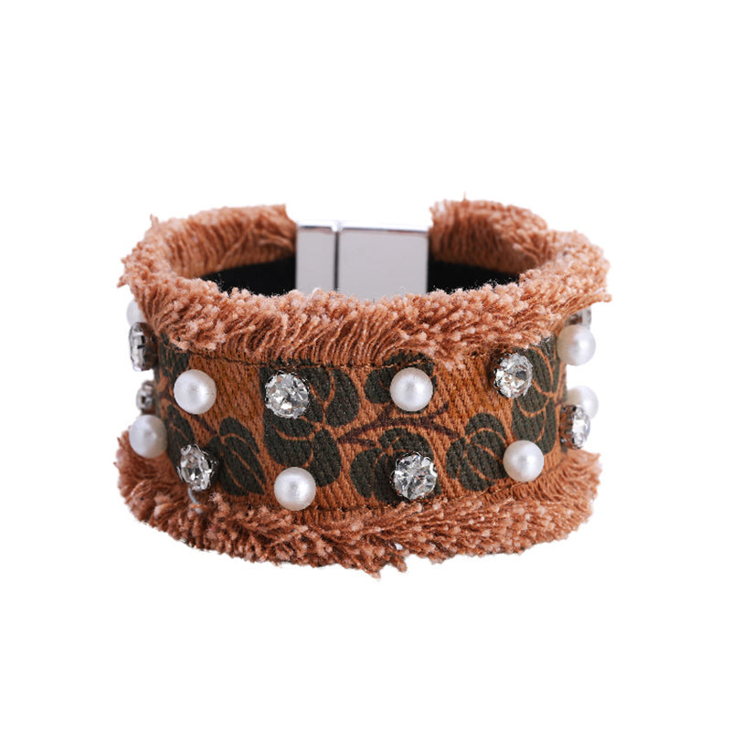 Handmade Denim Fabric Bracelet - Festigal