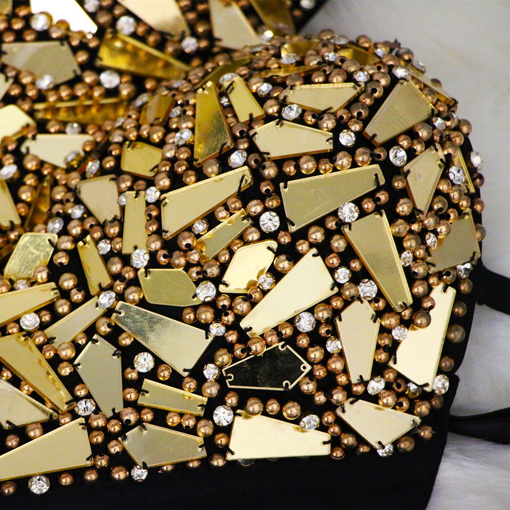 Shattered Glass or Sequined Mirror Corset - Festigal